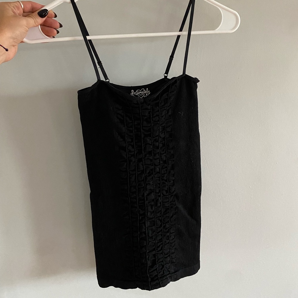 Black Free People Ribbed Tank